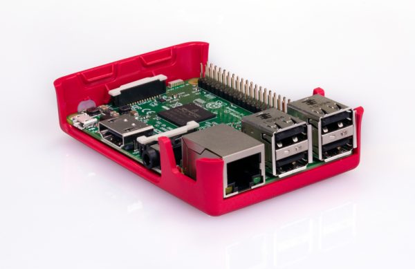 Official Case - lid and sides removed_1000w Case for Raspberry Pi 3B+