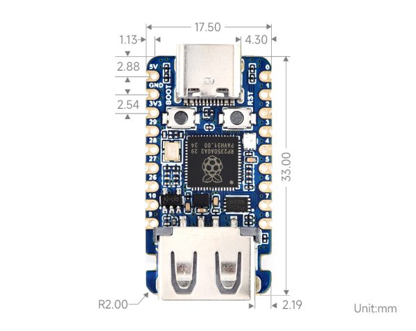 RP2350-USB-A-details-9 Waveshare RP2350A USBA to USBC